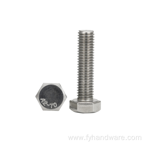 New price stainless steel m16 hex bolt